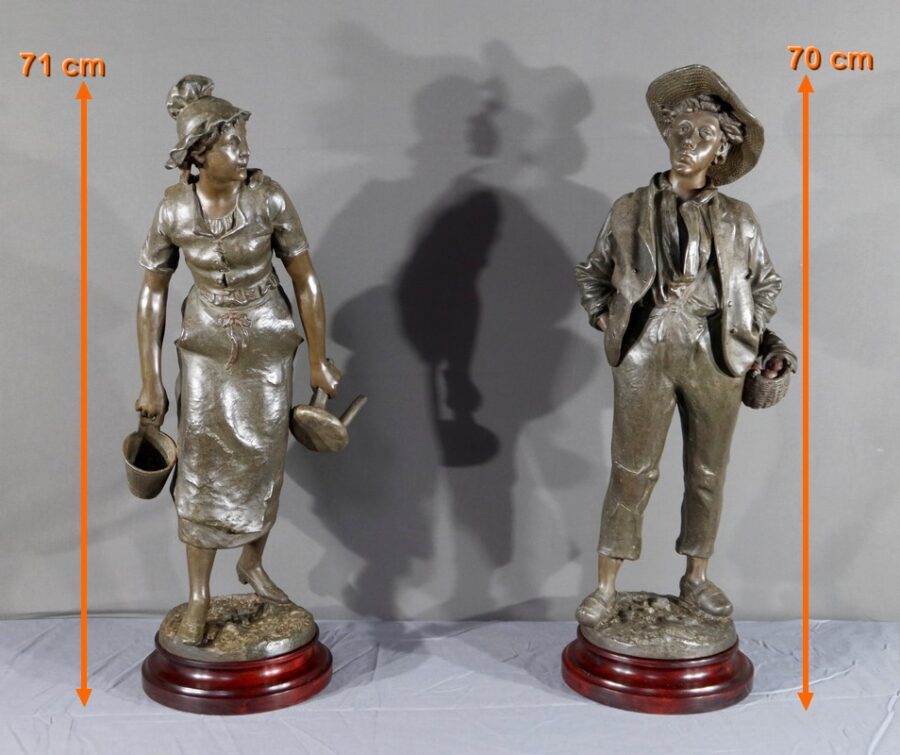 Paire De Sculptures Décoratives – Style Asiatique – Fabrication Chine