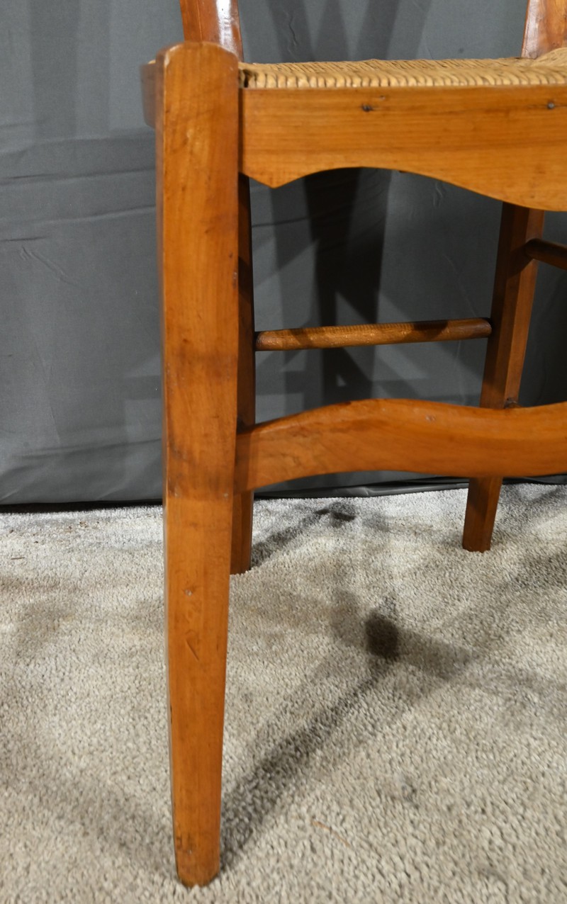 Chaise Haute en Merisier massif – Fin XIXe | Antiquités Lecomte